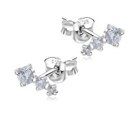 Beautiful CZ Silver Stud Earring STS-5182